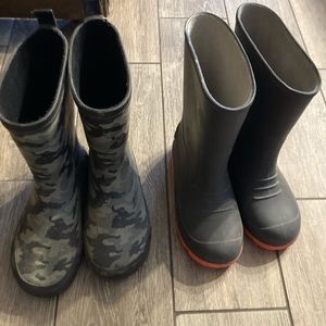 Rubber boots, boys size 2